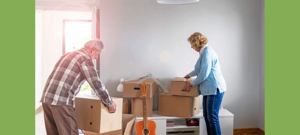 woman packing boxes